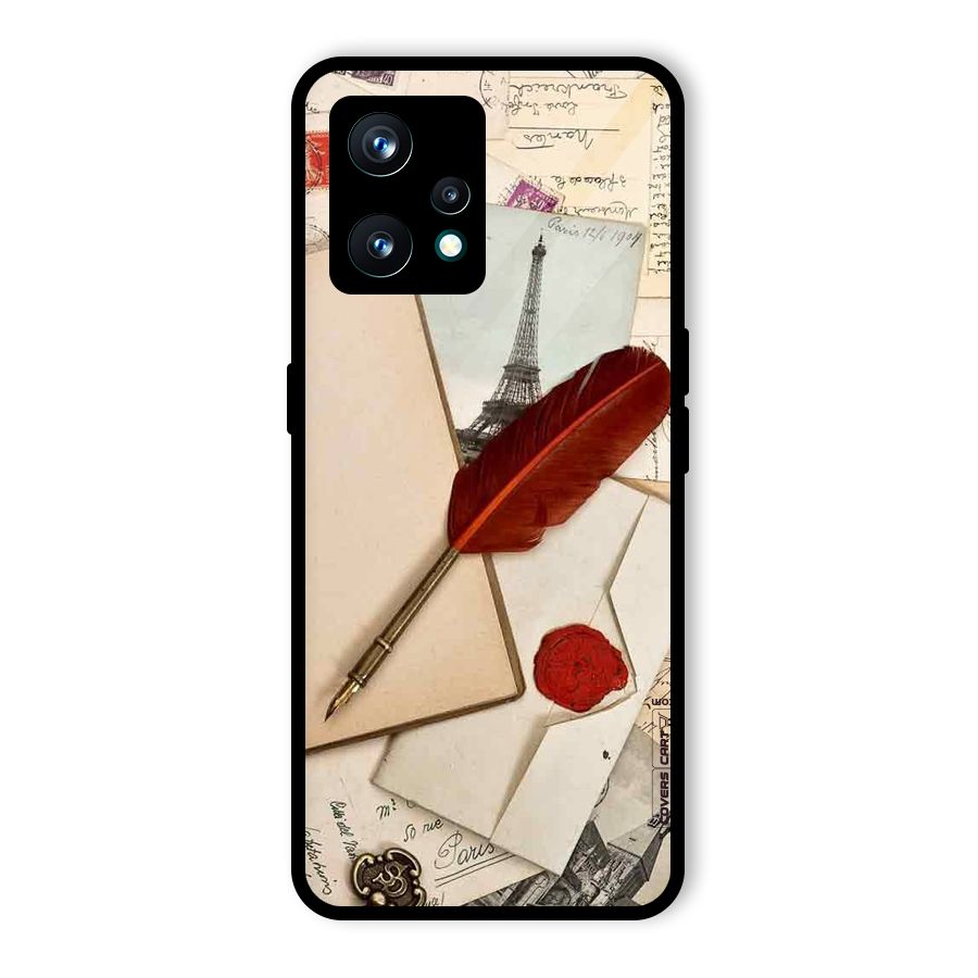 Feather Beauty Glass Back Case for Realme 9 Pro Plus 5G