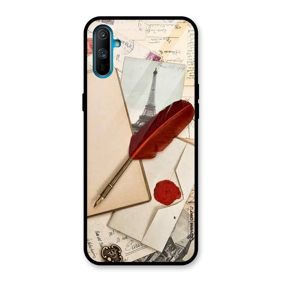 Feather Beauty Glass Back Case for Realme C3