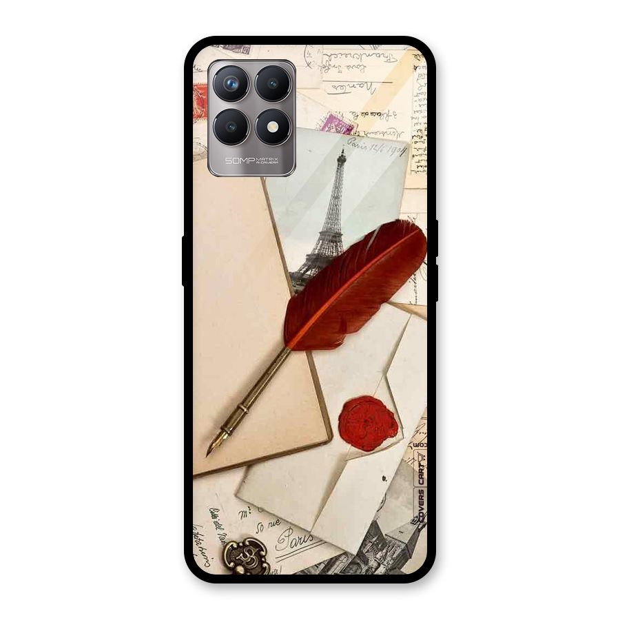 Feather Beauty Glass Back Case for Realme Narzo 50
