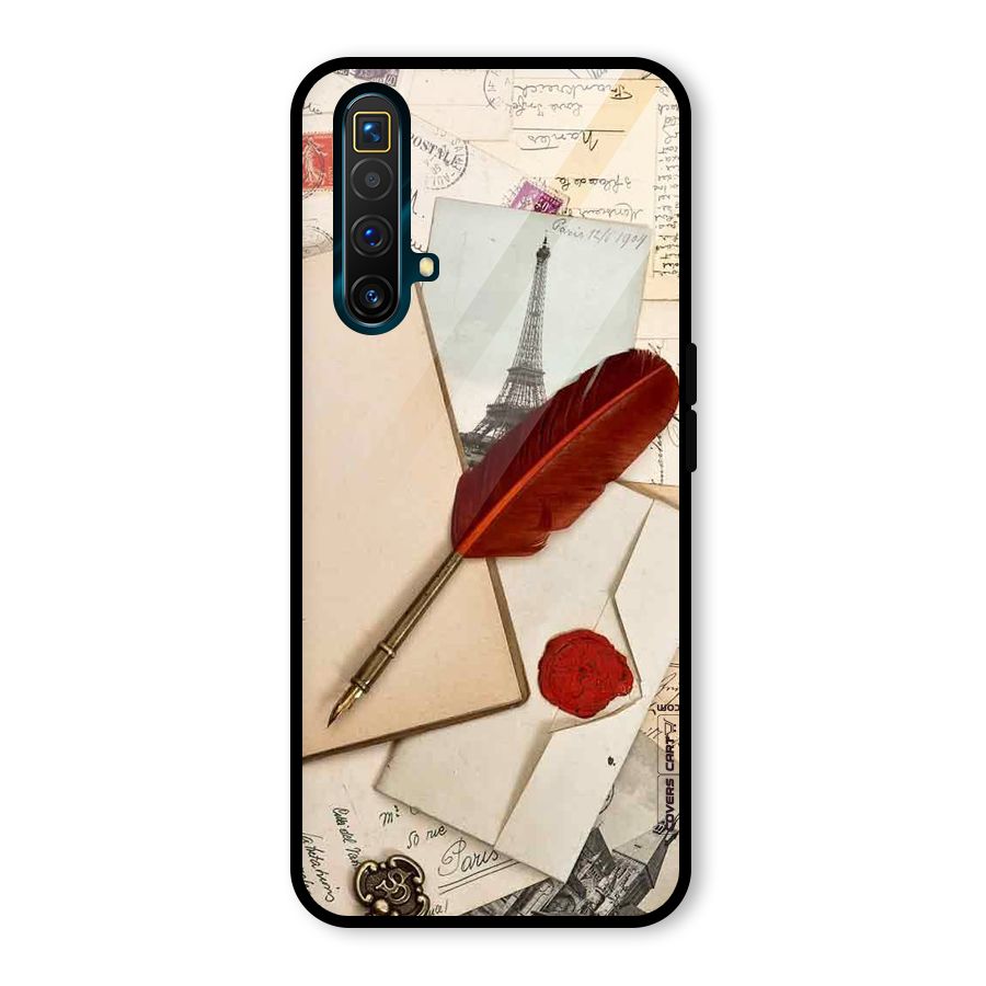 Feather Beauty Glass Back Case for Realme X3 SuperZoom