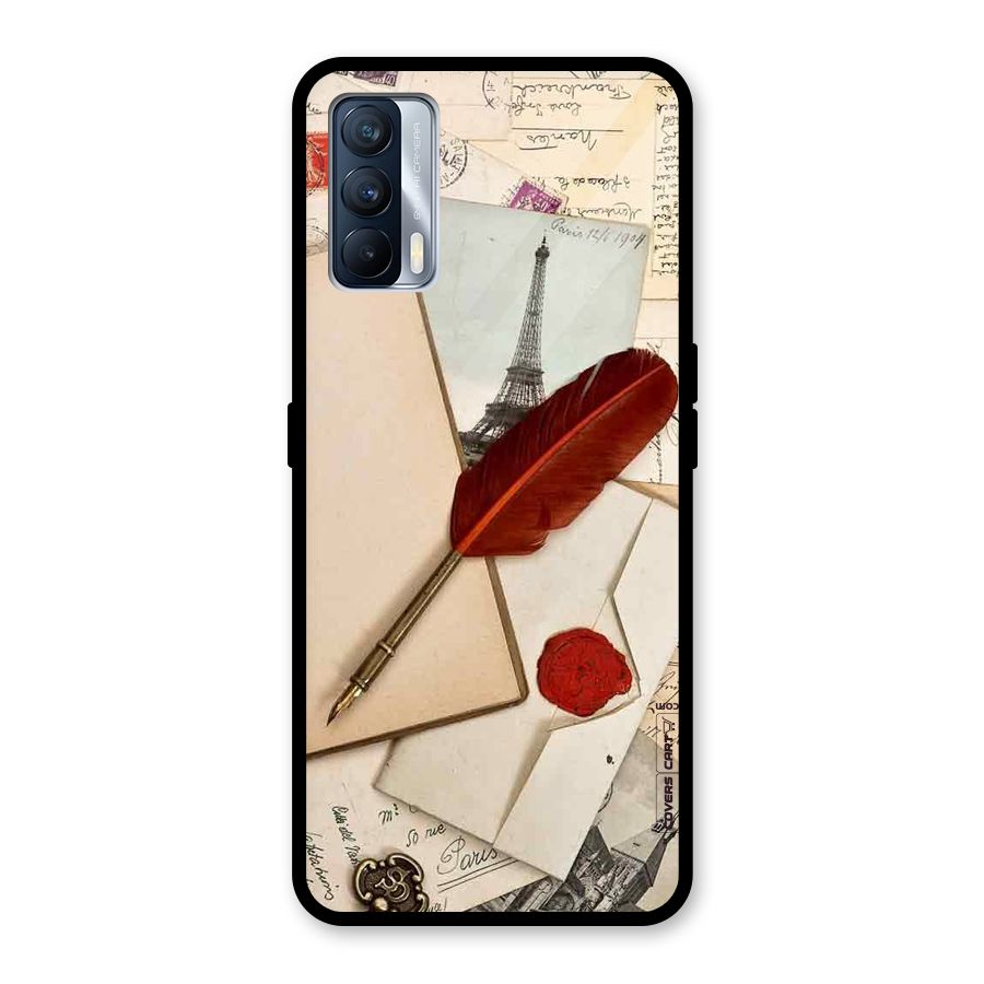 Feather Beauty Glass Back Case for Realme X7