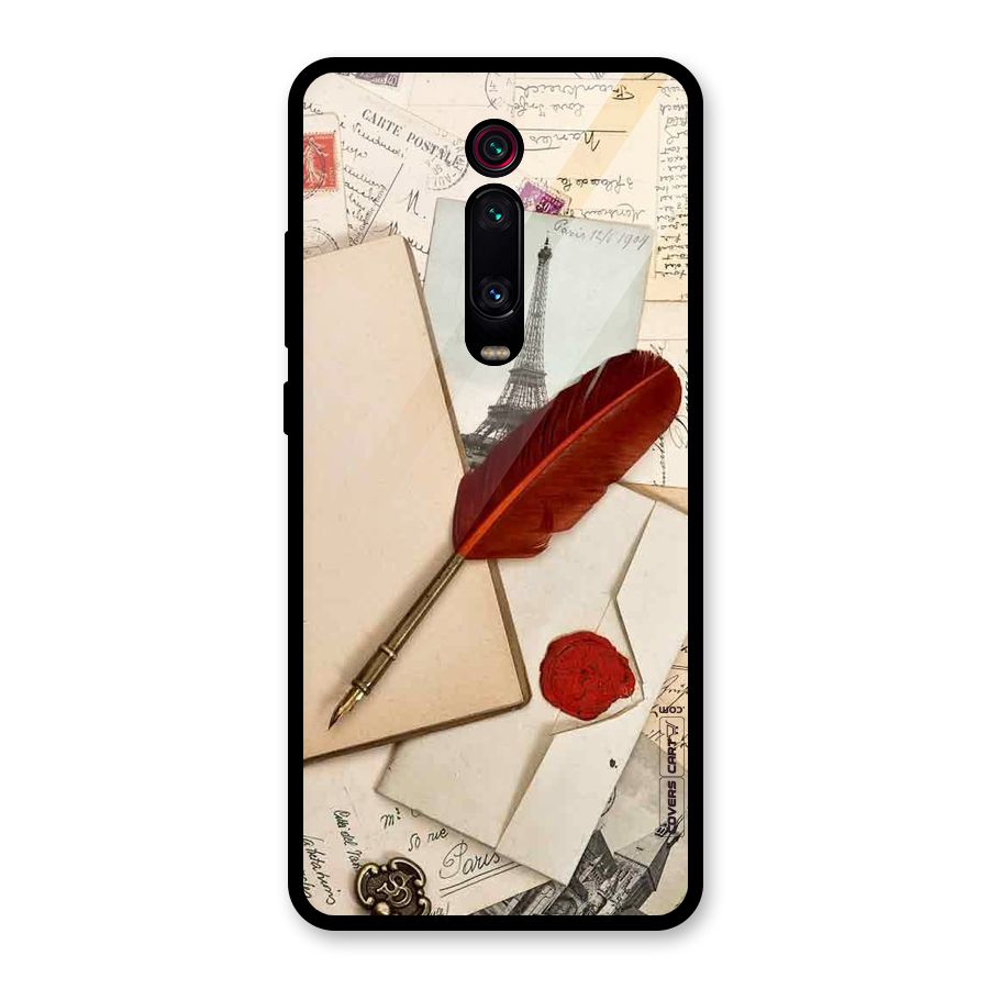 Feather Beauty Glass Back Case for Redmi K20 Pro