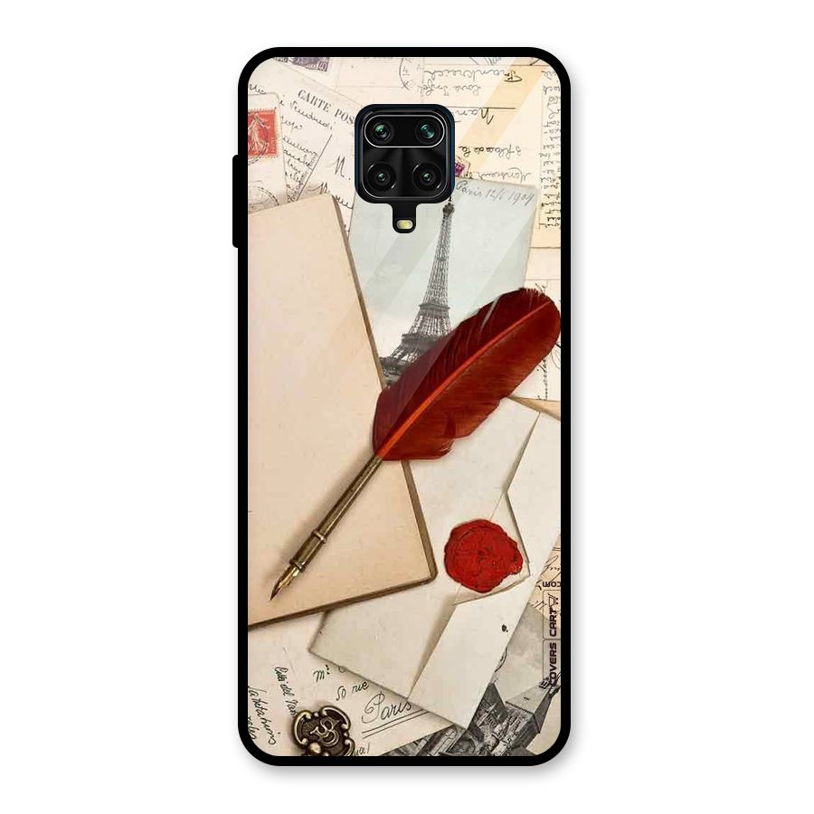 Feather Beauty Glass Back Case for Redmi Note 10 Lite