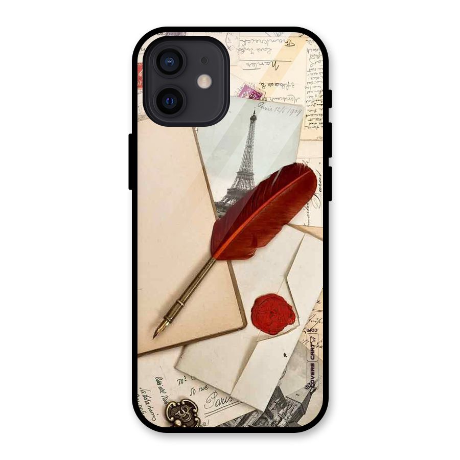 Feather Beauty Glass Back Case for iPhone 12