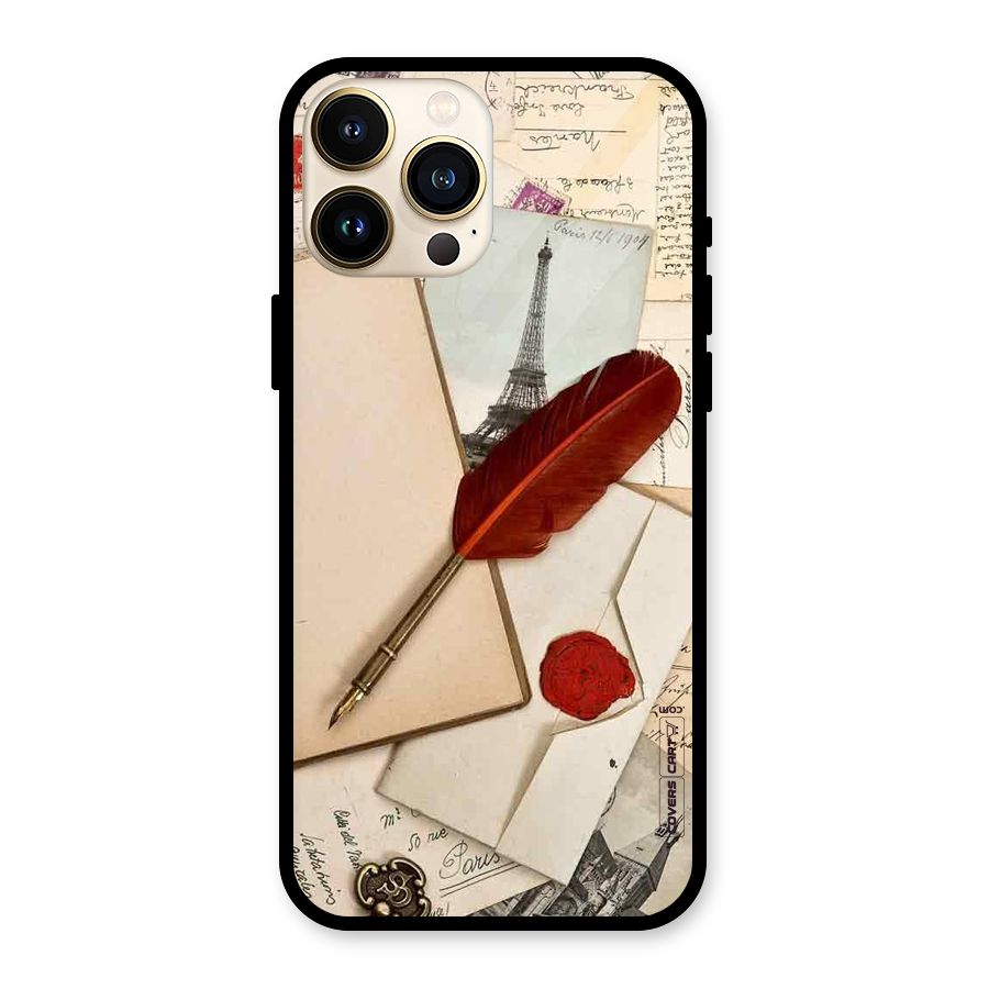 Feather Beauty Glass Back Case for iPhone 13 Pro Max