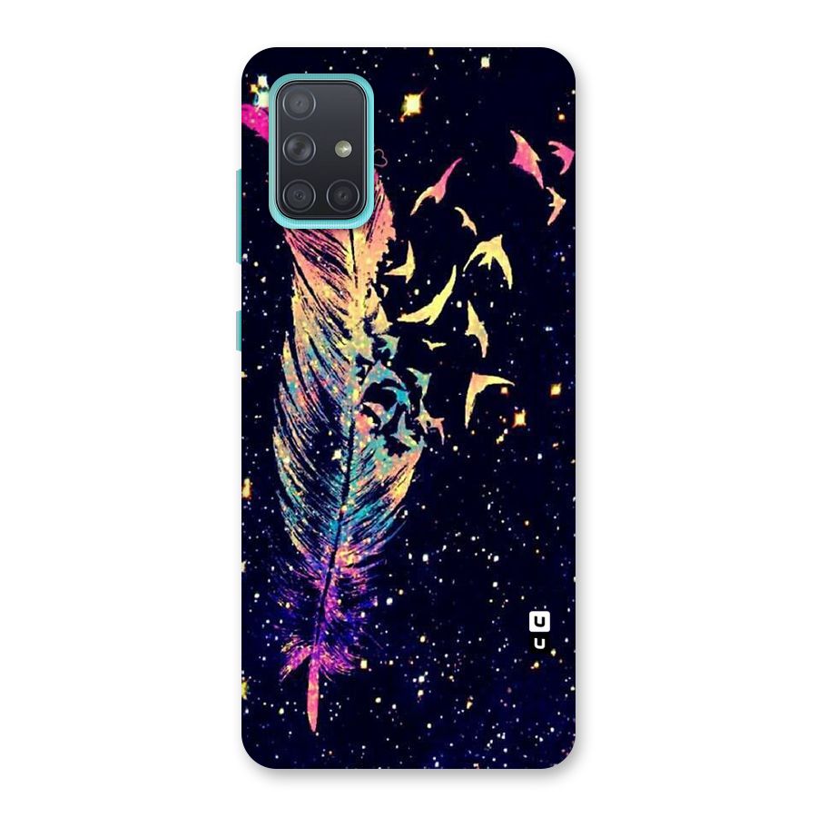 Feather Bird Fly Back Case for Galaxy A71
