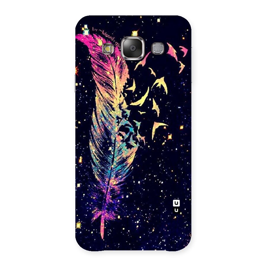 Feather Bird Fly Back Case for Galaxy E7