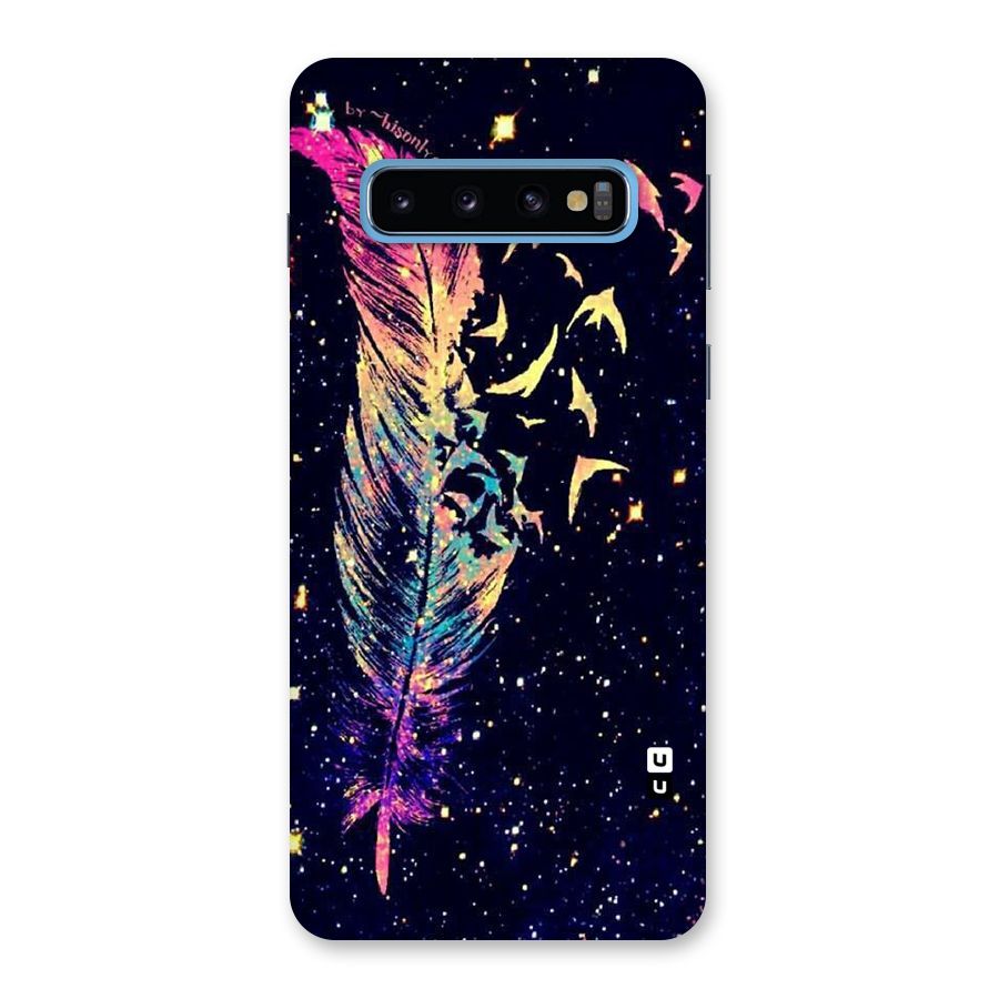 Feather Bird Fly Back Case for Galaxy S10