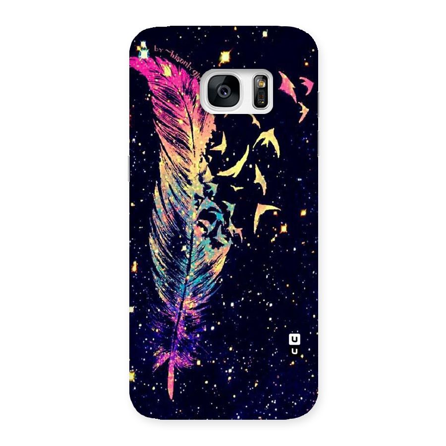 Feather Bird Fly Back Case for Galaxy S7 Edge