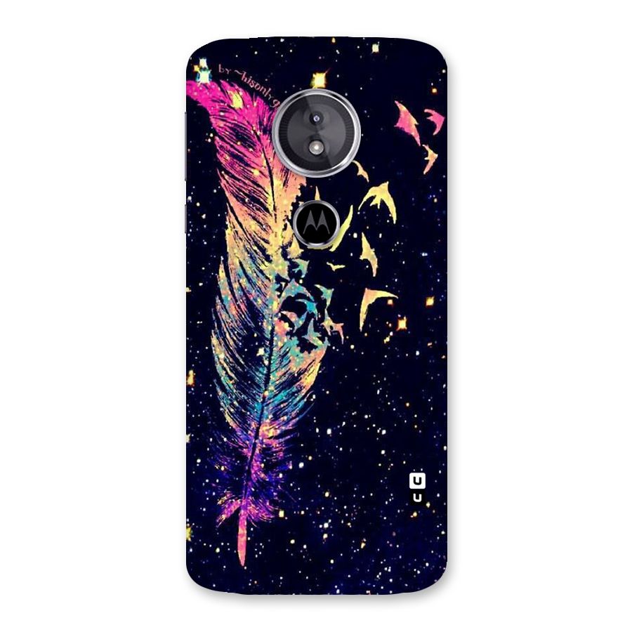Feather Bird Fly Back Case for Moto E5