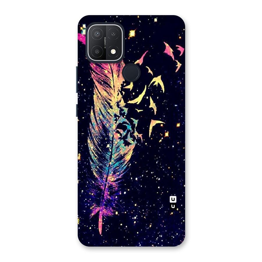 Feather Bird Fly Back Case for Oppo A15s