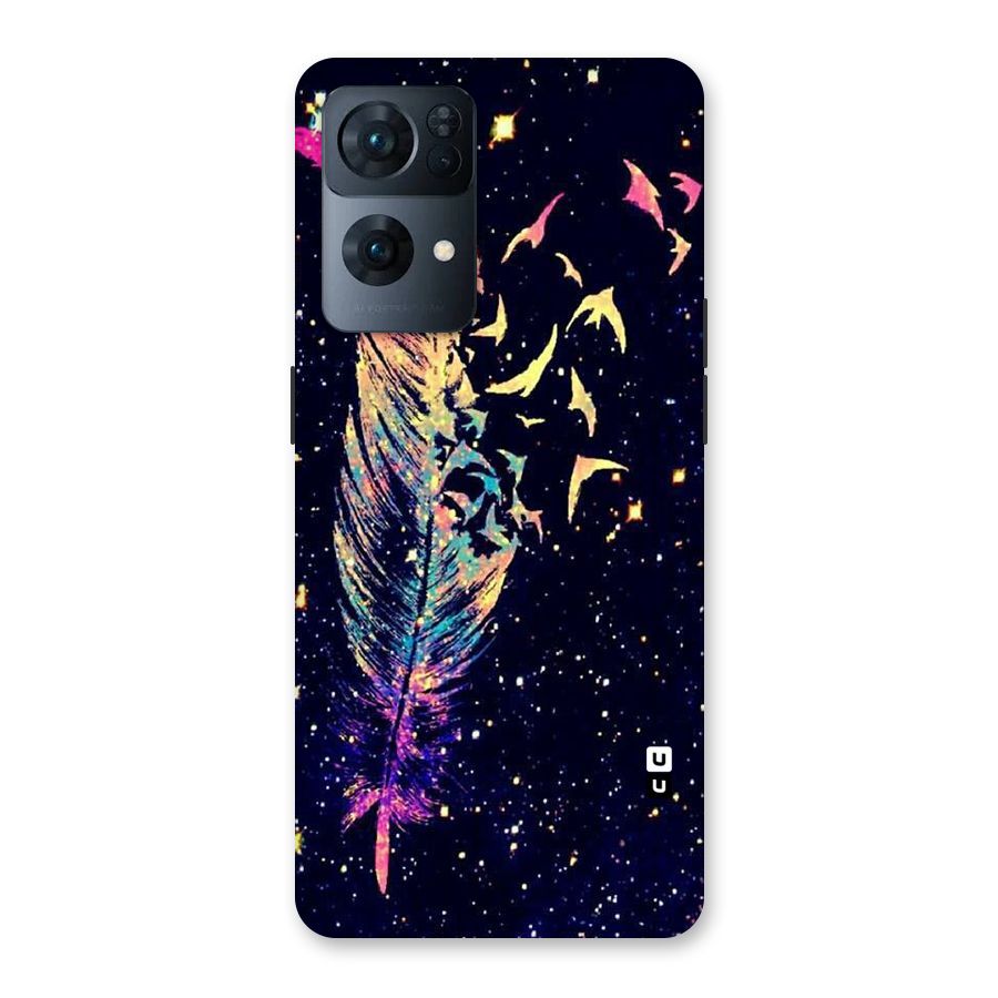 Feather Bird Fly Back Case for Oppo Reno7 Pro 5G