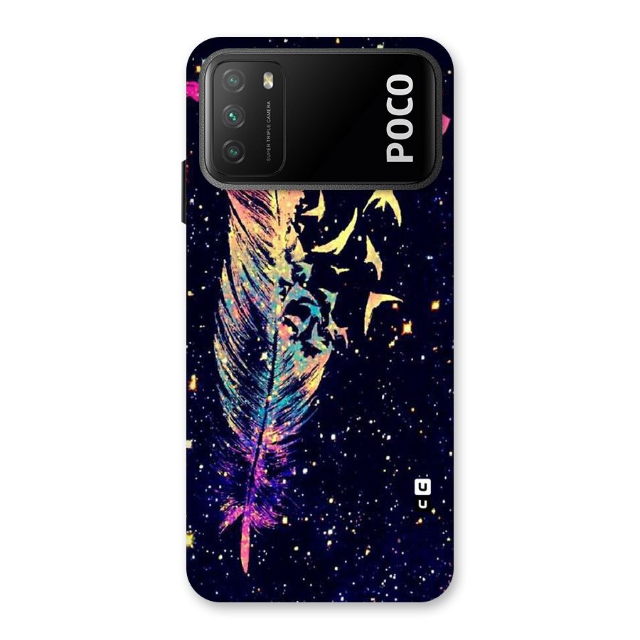 Feather Bird Fly Back Case for Poco M3