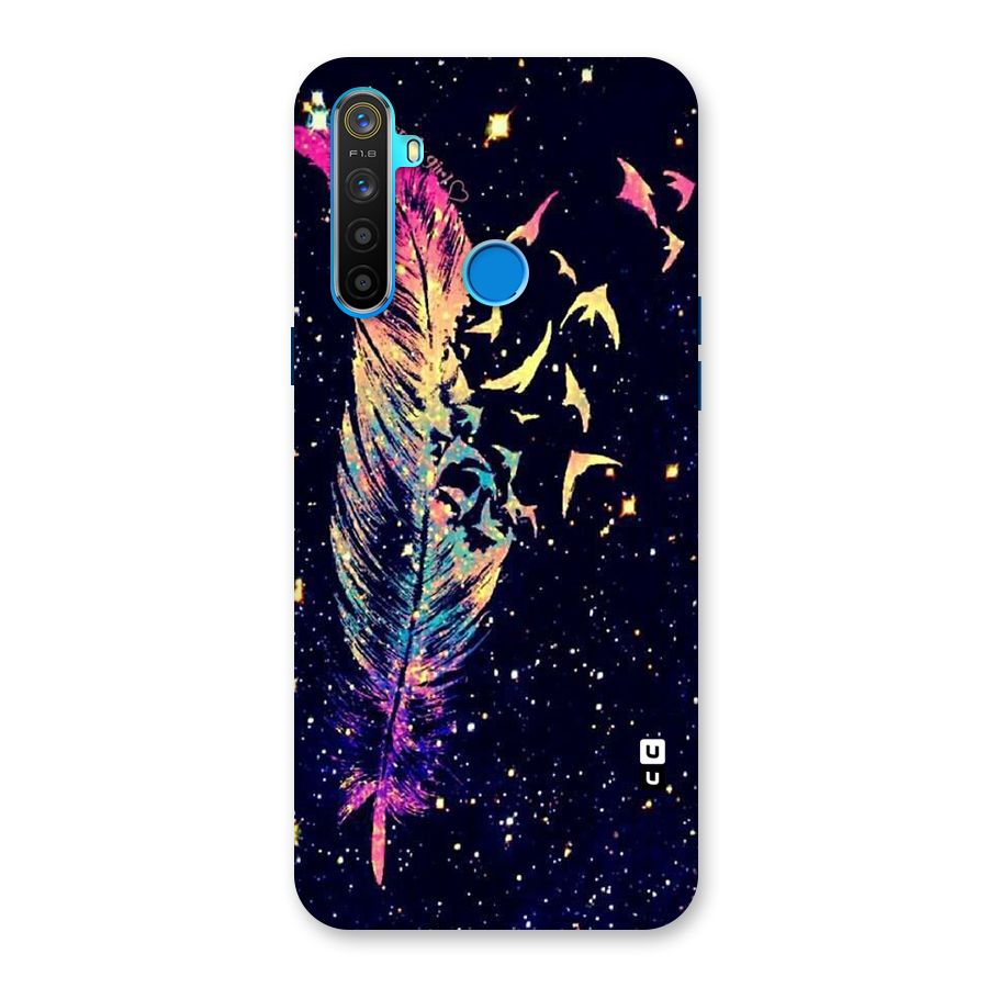 Feather Bird Fly Back Case for Realme 5s