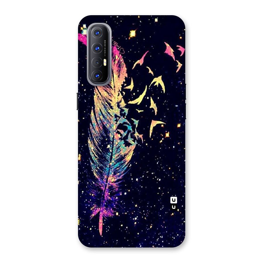Feather Bird Fly Back Case for Reno3 Pro
