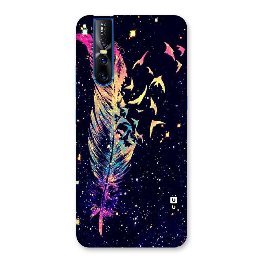 Feather Bird Fly Back Case for Vivo V15 Pro