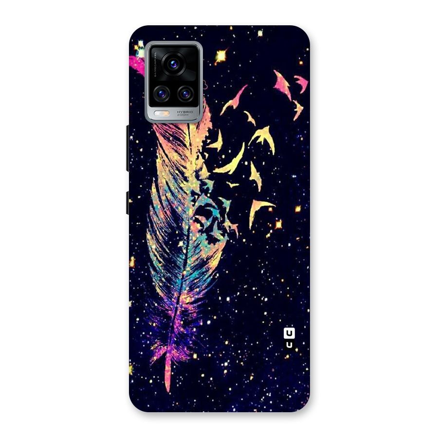 Feather Bird Fly Back Case for Vivo V20 Pro