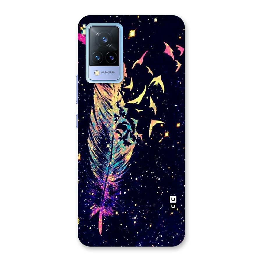 Feather Bird Fly Back Case for Vivo V21 5G