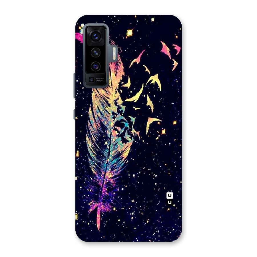 Feather Bird Fly Back Case for Vivo X50