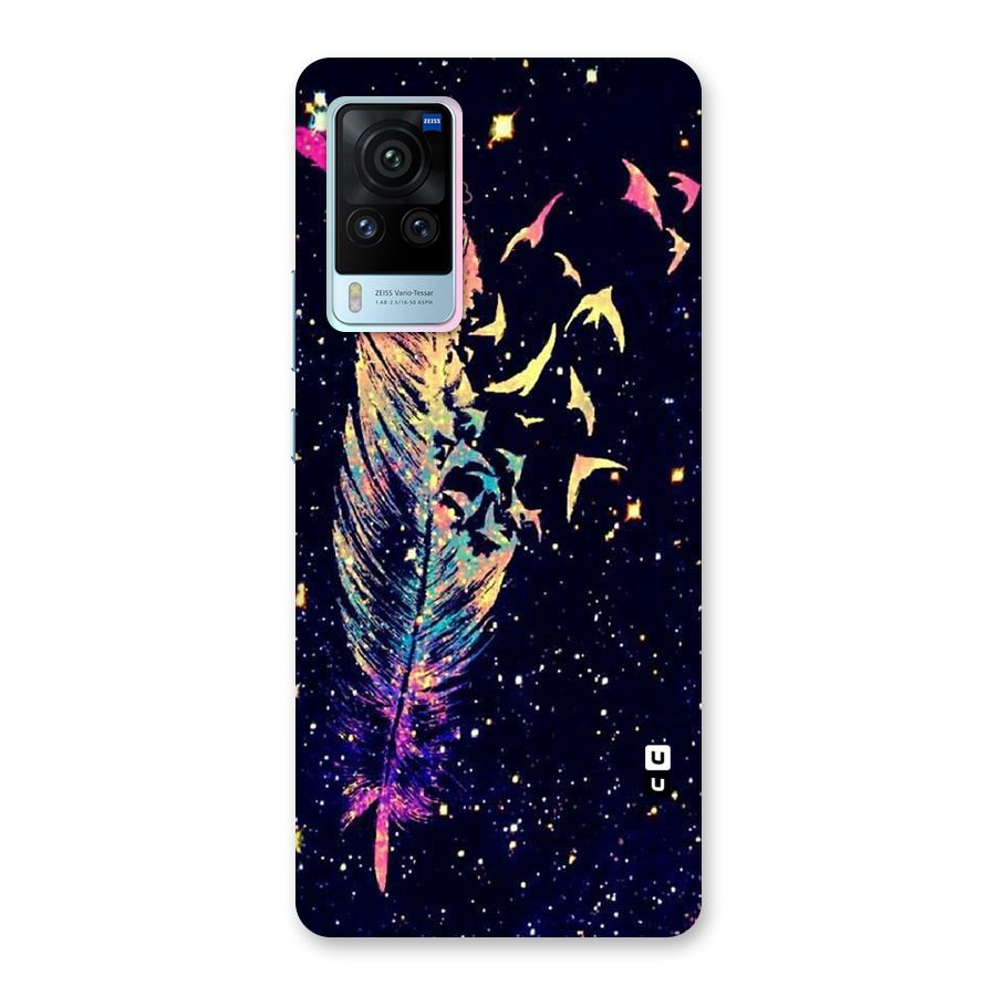 Feather Bird Fly Back Case for Vivo X60 Pro