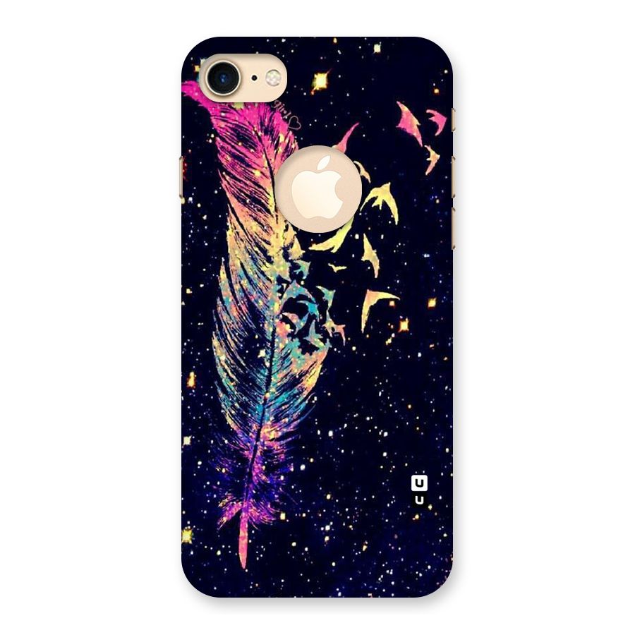 Feather Bird Fly Back Case for iPhone 7 Logo Cut