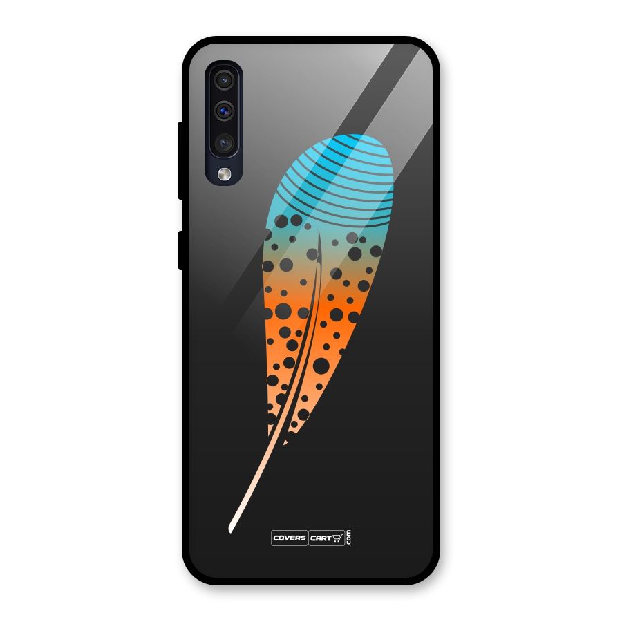 Feather Glass Back Case for Galaxy A50