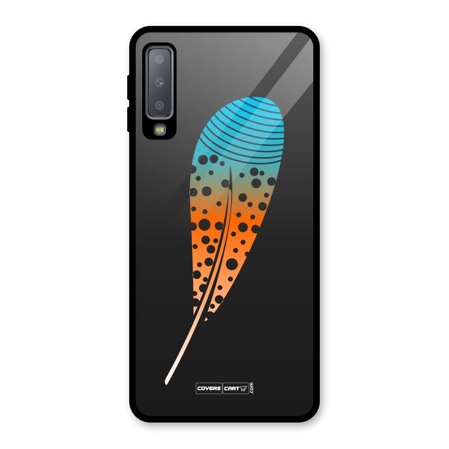 Feather Glass Back Case for Galaxy A7 (2018)