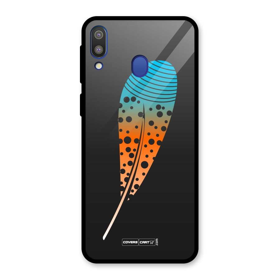 Feather Glass Back Case for Galaxy M20