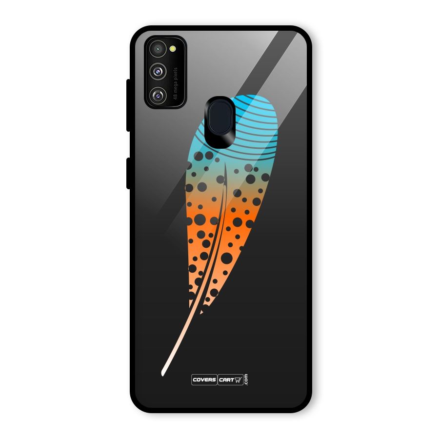 Feather Glass Back Case for Galaxy M30s