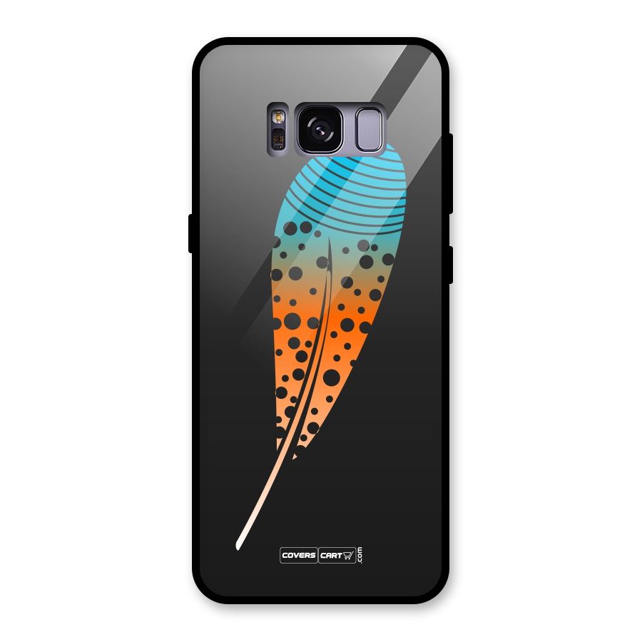 Feather Glass Back Case for Galaxy S8