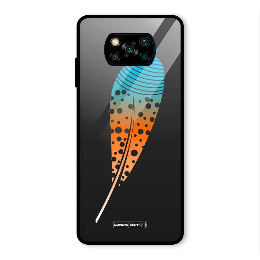 Feather Glass Back Case for Poco X3 Pro