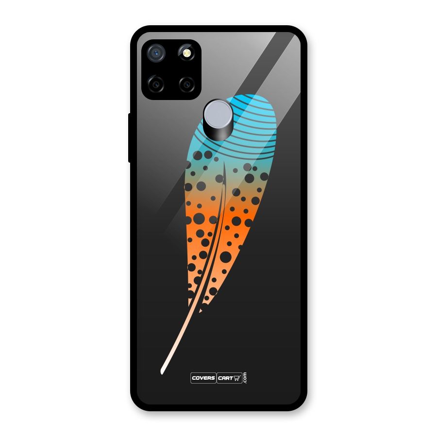 Feather Glass Back Case for Realme C15