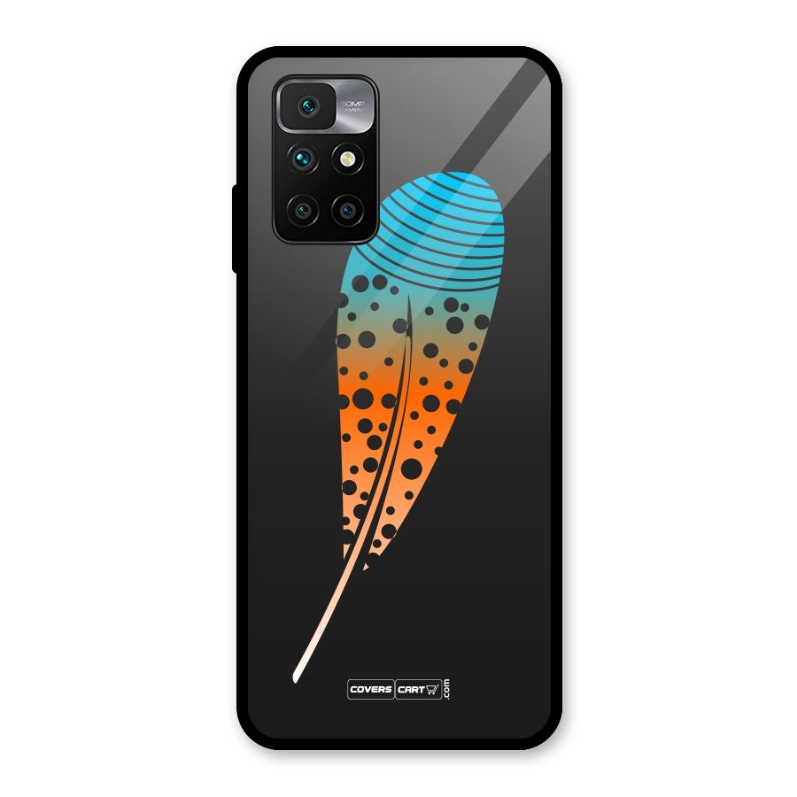 Feather Glass Back Case for Redmi 10 Prime