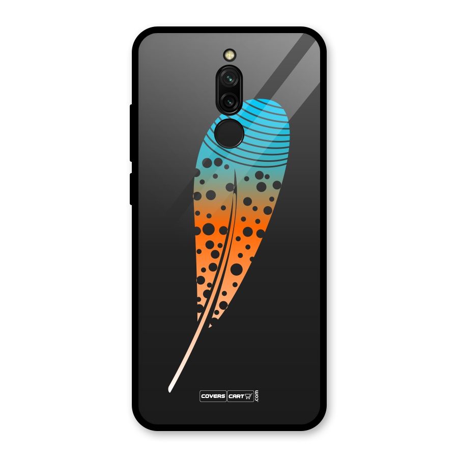 Feather Glass Back Case for Redmi 8