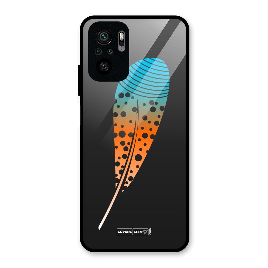 Feather Glass Back Case for Redmi Note 10S