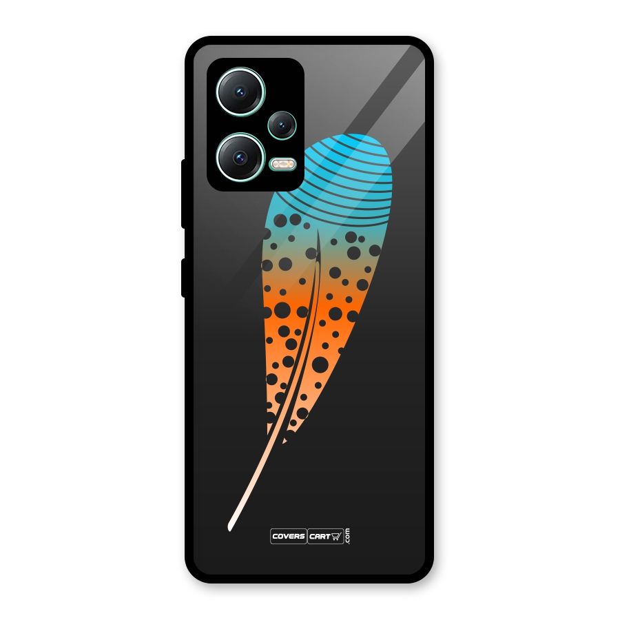 Feather Glass Back Case for Redmi Note 12 5G