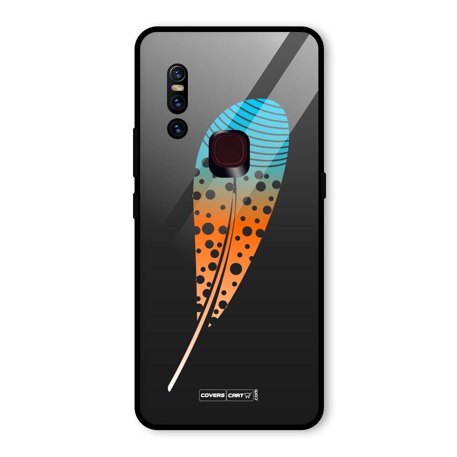 Feather Glass Back Case for Vivo V15
