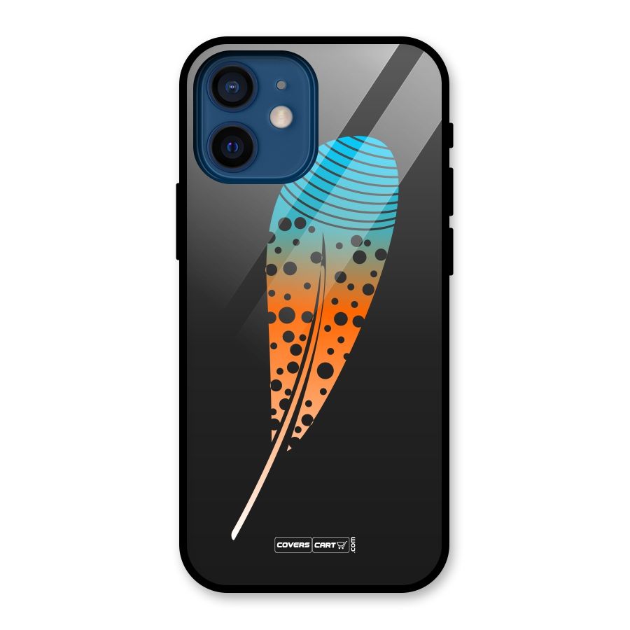 Feather Glass Back Case for iPhone 12 Mini