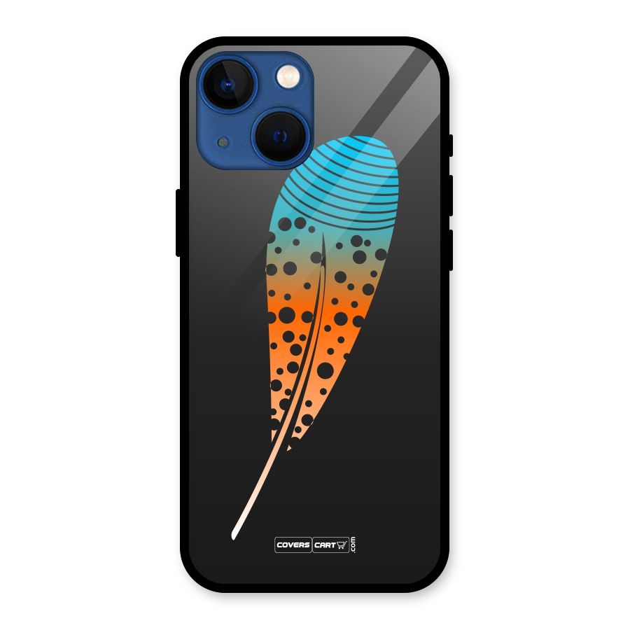 Feather Glass Back Case for iPhone 13 Mini