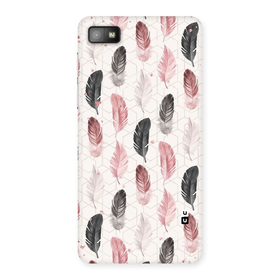 Feather Line Pattern Back Case for Blackberry Z10