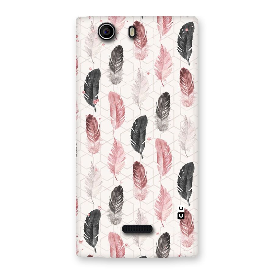 Feather Line Pattern Back Case for Canvas Nitro 2 E311