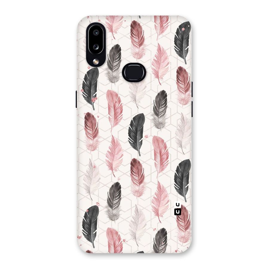 Feather Line Pattern Back Case for Galaxy A10s