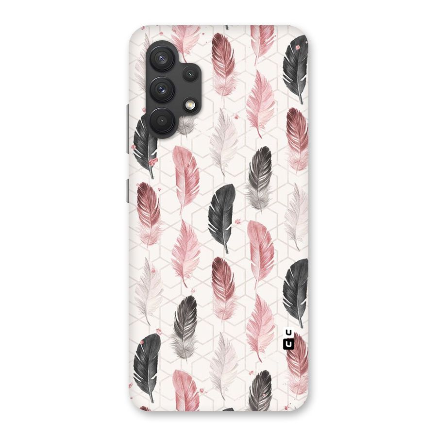 Feather Line Pattern Back Case for Galaxy A32