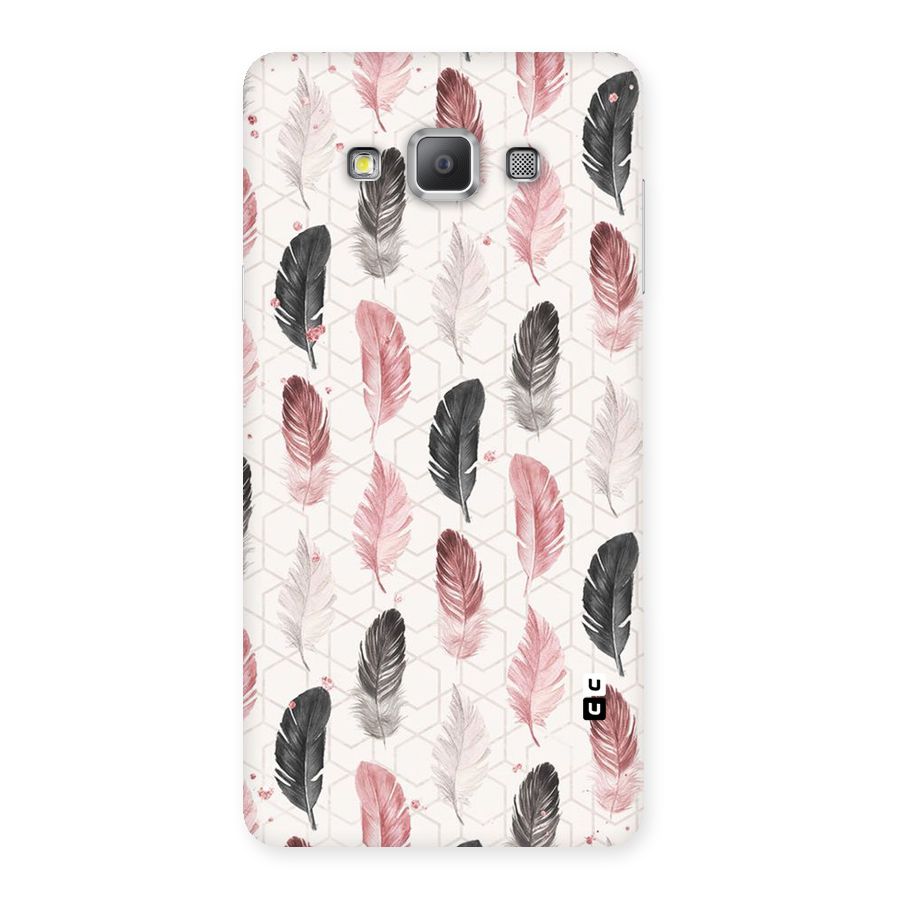 Feather Line Pattern Back Case for Galaxy A7
