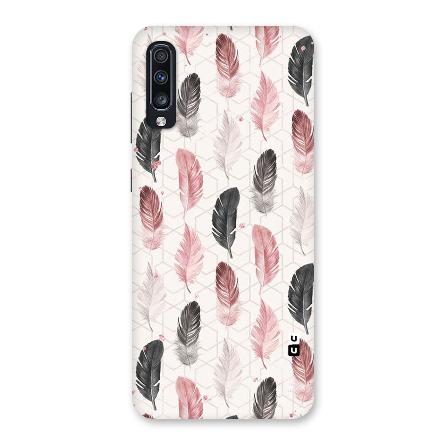 Feather Line Pattern Back Case for Galaxy A70