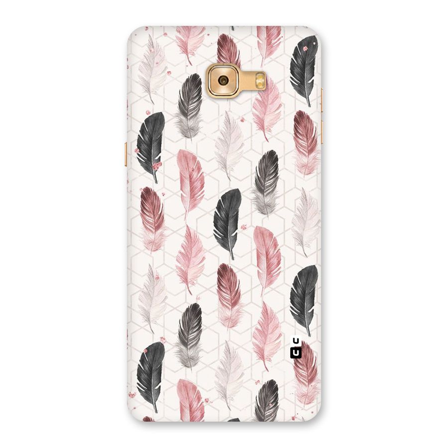 Feather Line Pattern Back Case for Galaxy C9 Pro