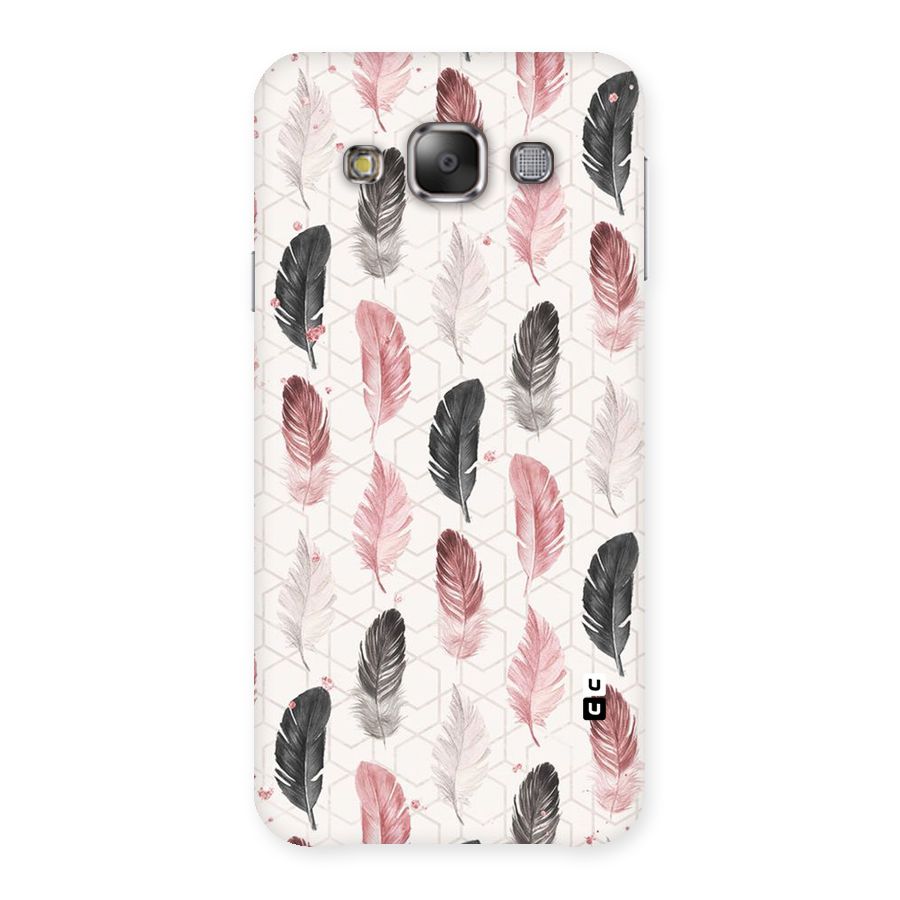 Feather Line Pattern Back Case for Galaxy E7