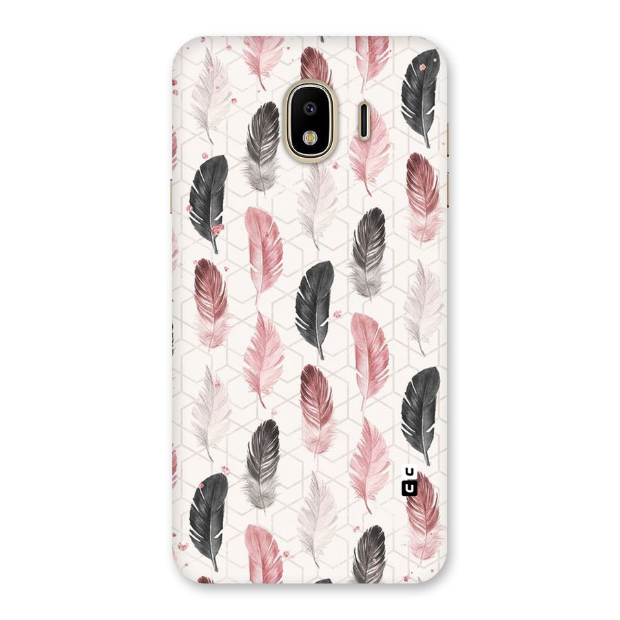Feather Line Pattern Back Case for Galaxy J4