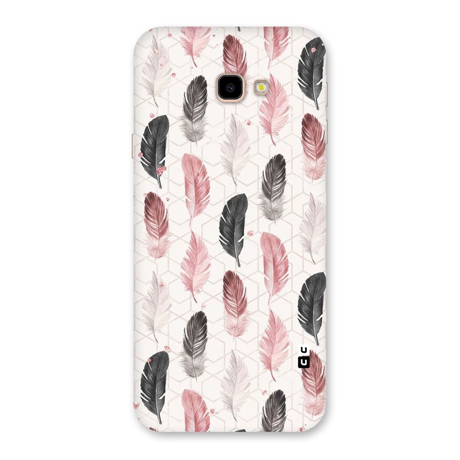Feather Line Pattern Back Case for Galaxy J4 Plus