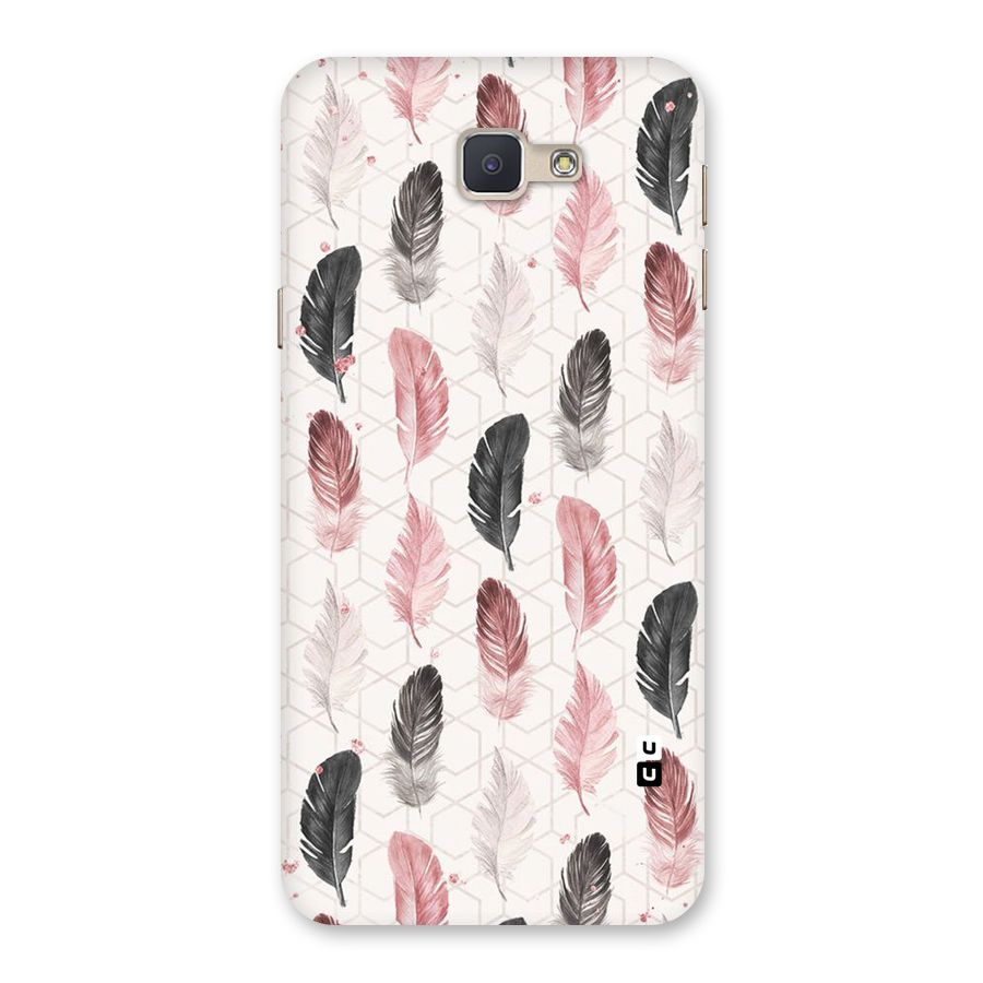 Feather Line Pattern Back Case for Galaxy J5 Prime